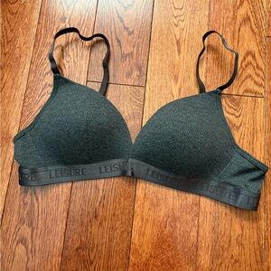 Black Ribbed Bralette